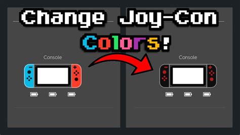 how to change joycon color.